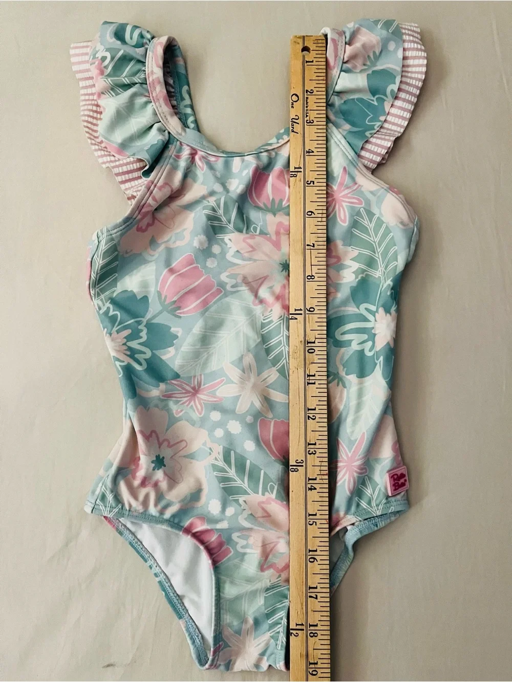 Ruffle Butts Bow V-back One-Piece Swimsuit